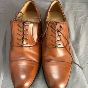 Kenneth Cole Reaction Tan Leather Oxfords